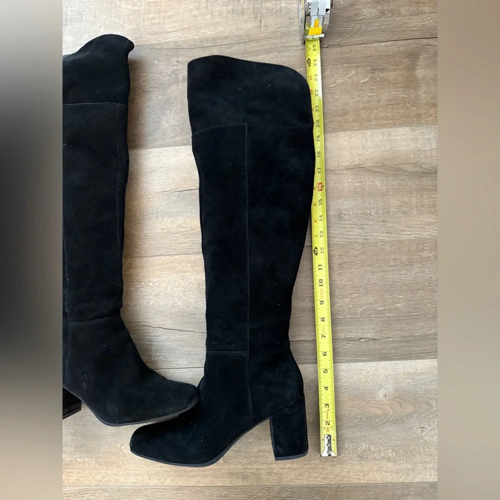Franco Sarto Black Over-the-Knee Boots, Size 9